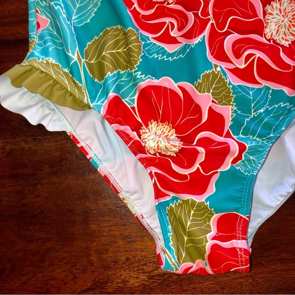 Penelope Plum girls size 12 bathing suit. NWT - Picture 4 of 7